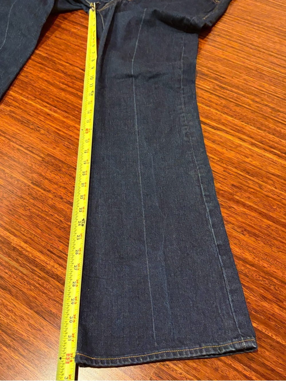 Levi's Ribcage Boot Jeans: 70’s Western Chic size 29, 32” inseam dark wash - Picture 8 of 10